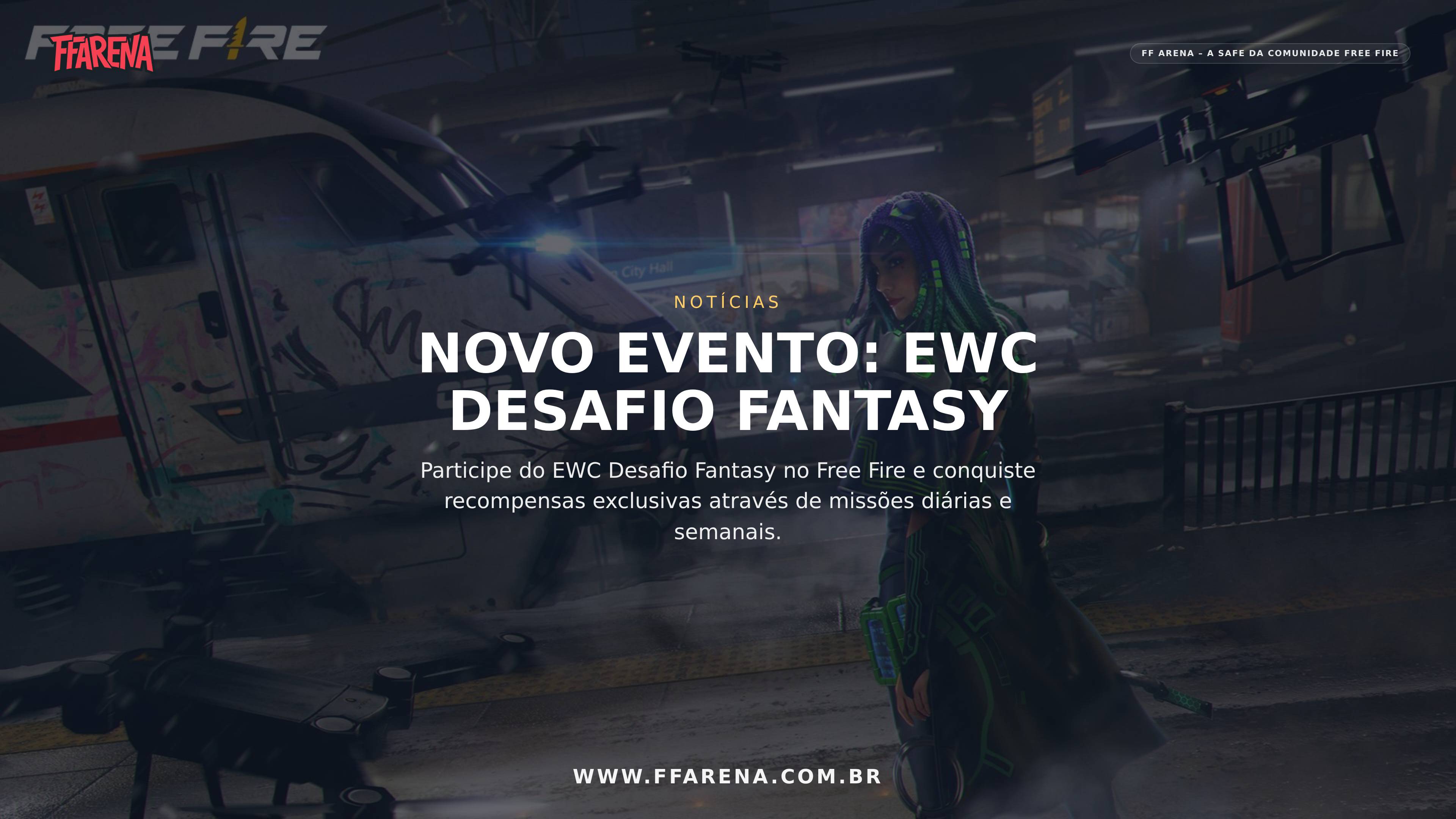 Free Fire lança evento EWC Desafio Fantasy com recompensas imperdíveis
