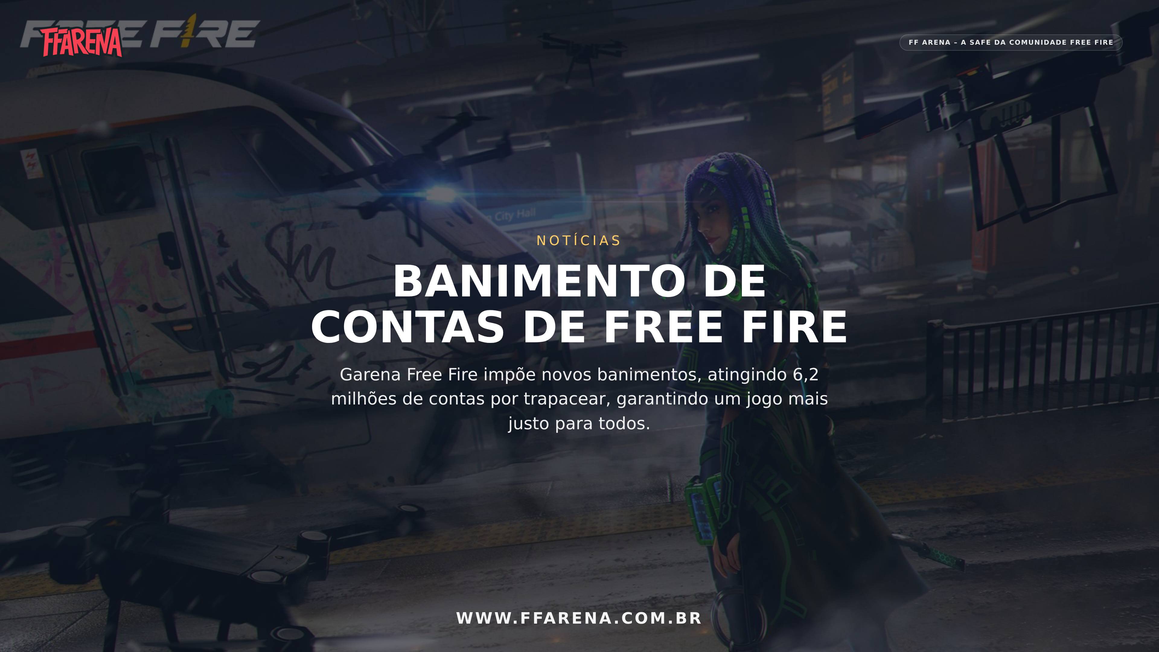 Garena Free Fire Ban 6,2 Milhões de Contas por Trapacear