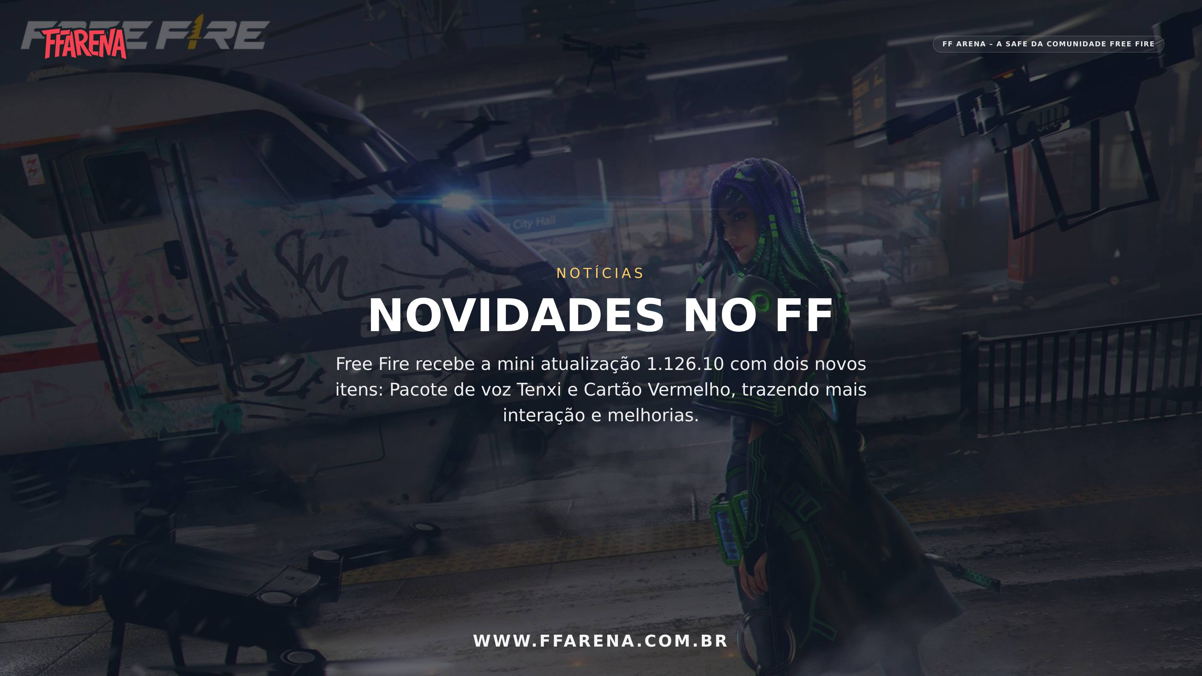 Free Fire recebe mini update 1.126.10 com dois novos itens