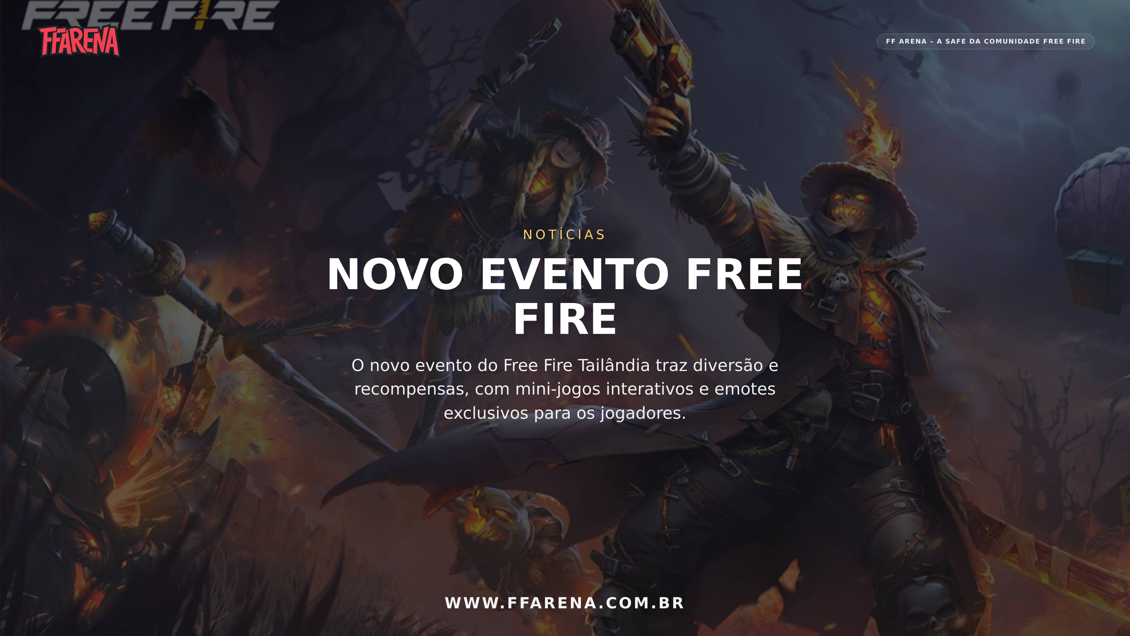 Evento “City Chaos Party” é lançado no Free Fire Tailândia com novos emotes e mini-jogos