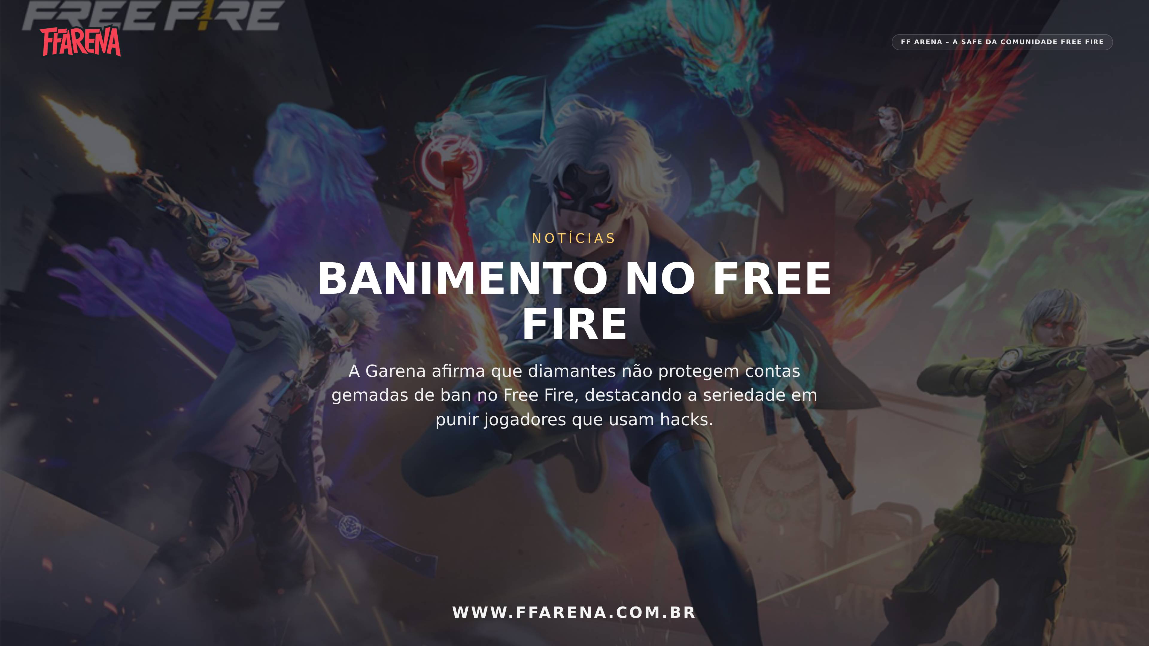 Garena: diamantes não salvam conta gemada de ban no Free Fire