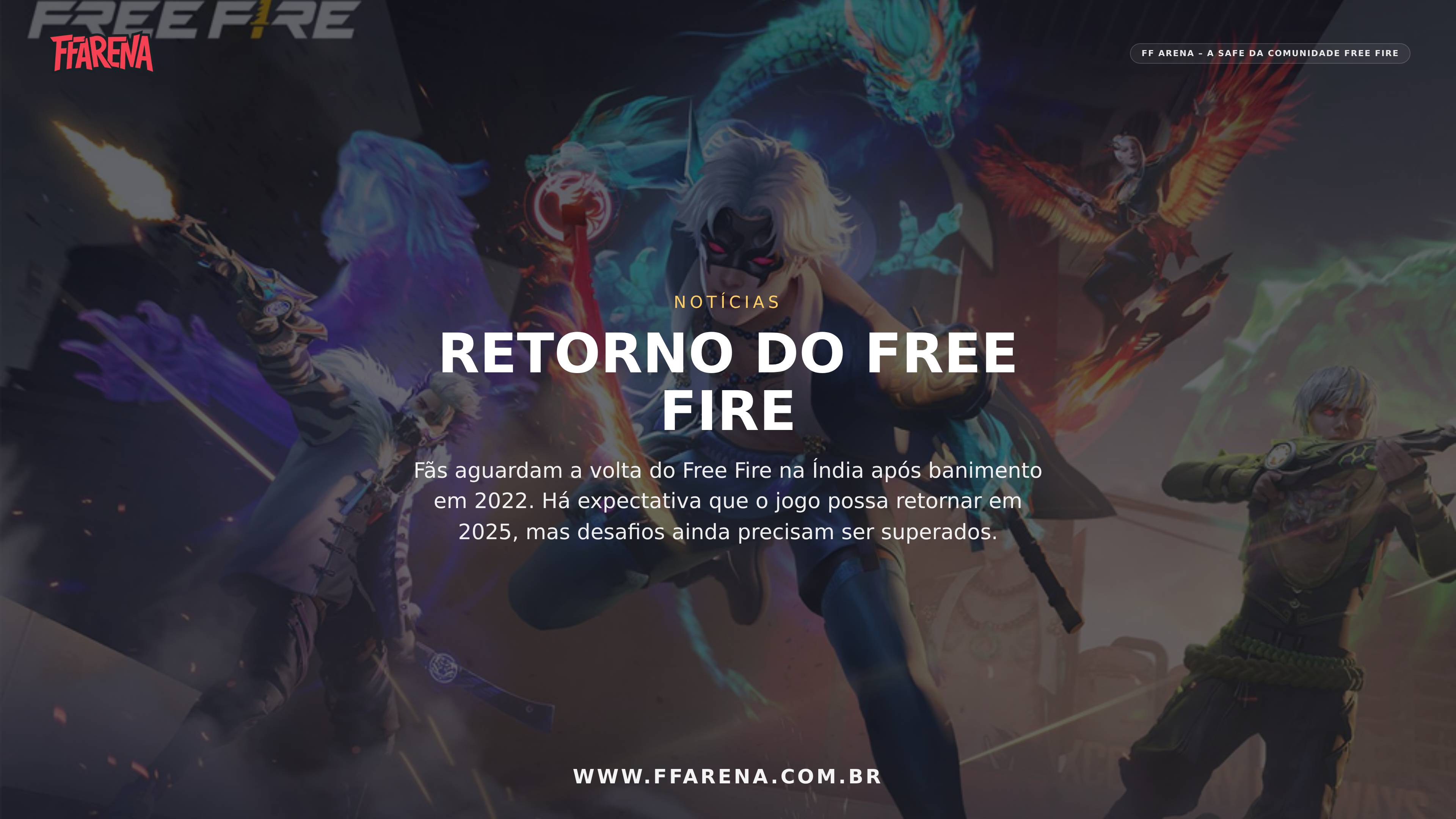 Quando o Free Fire voltará a ser liberado na Índia?