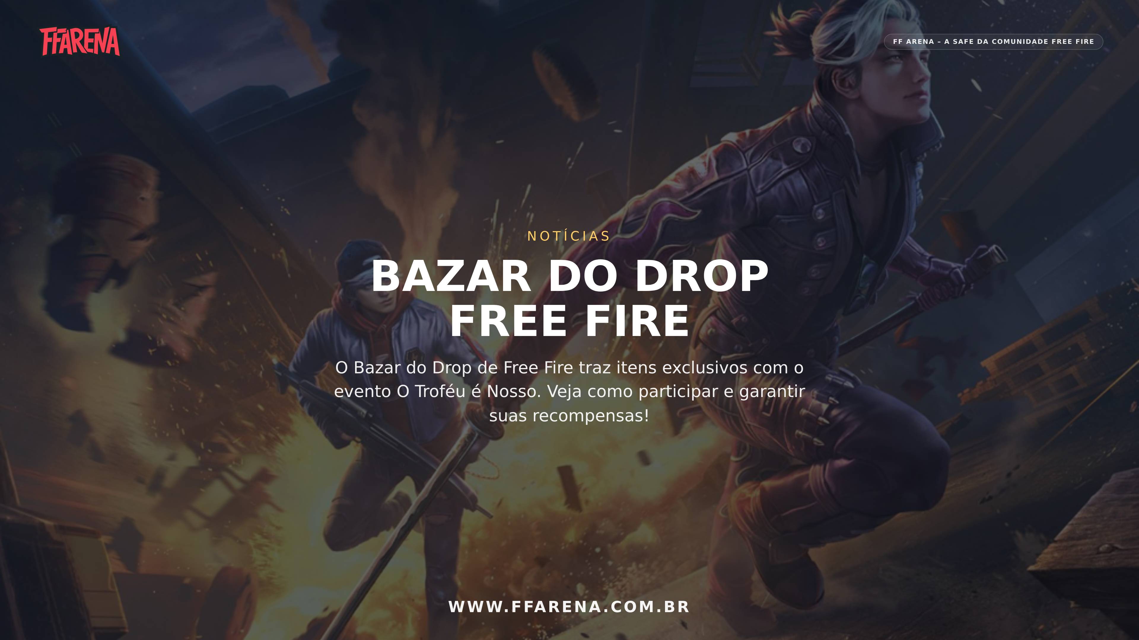 Free Fire recebe Bazar do Drop com O Troféu é Nosso; veja detalhes