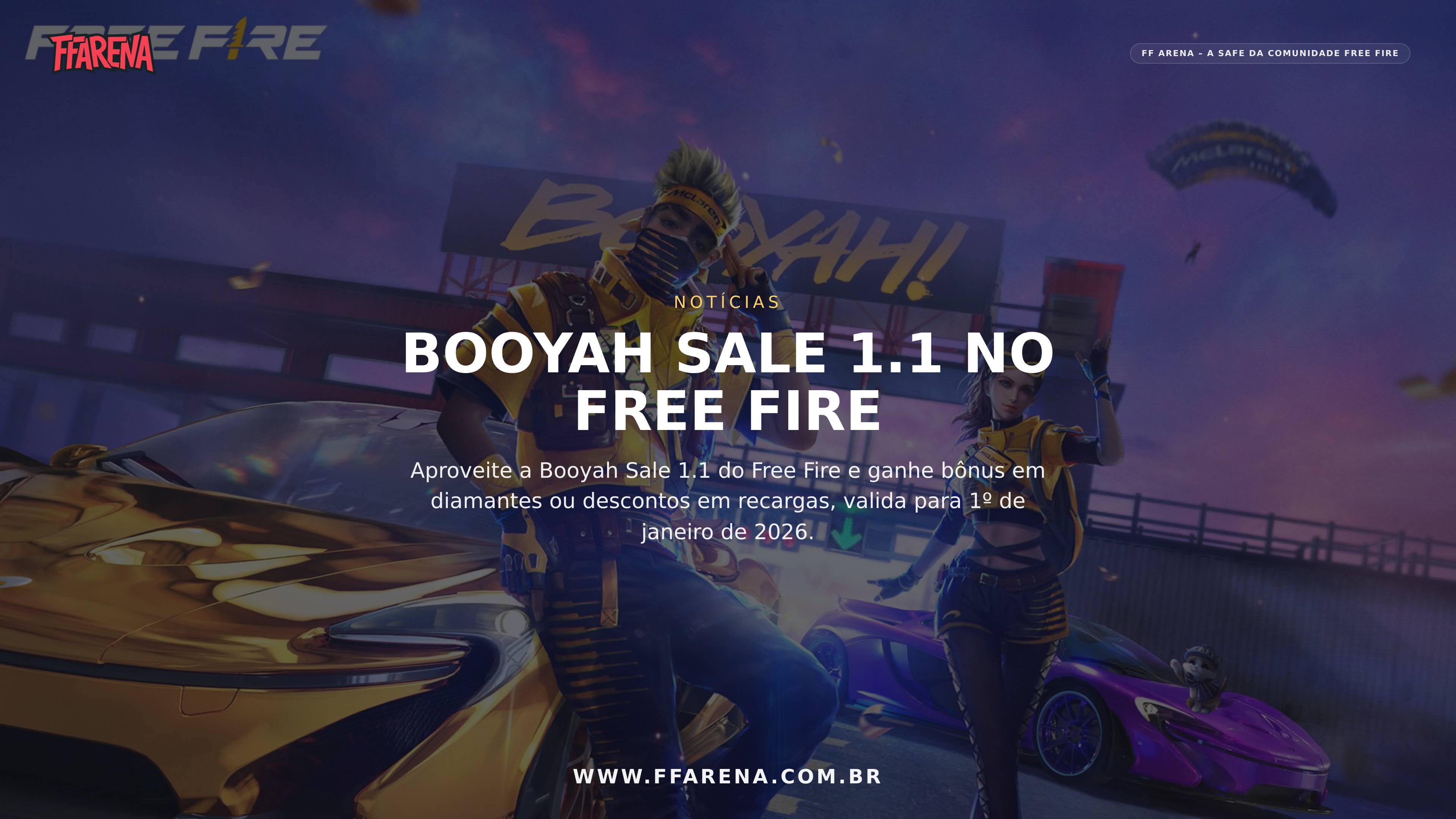 Free Fire Dá Boas Vindas a 2026 com a Booyah Sale 1.1