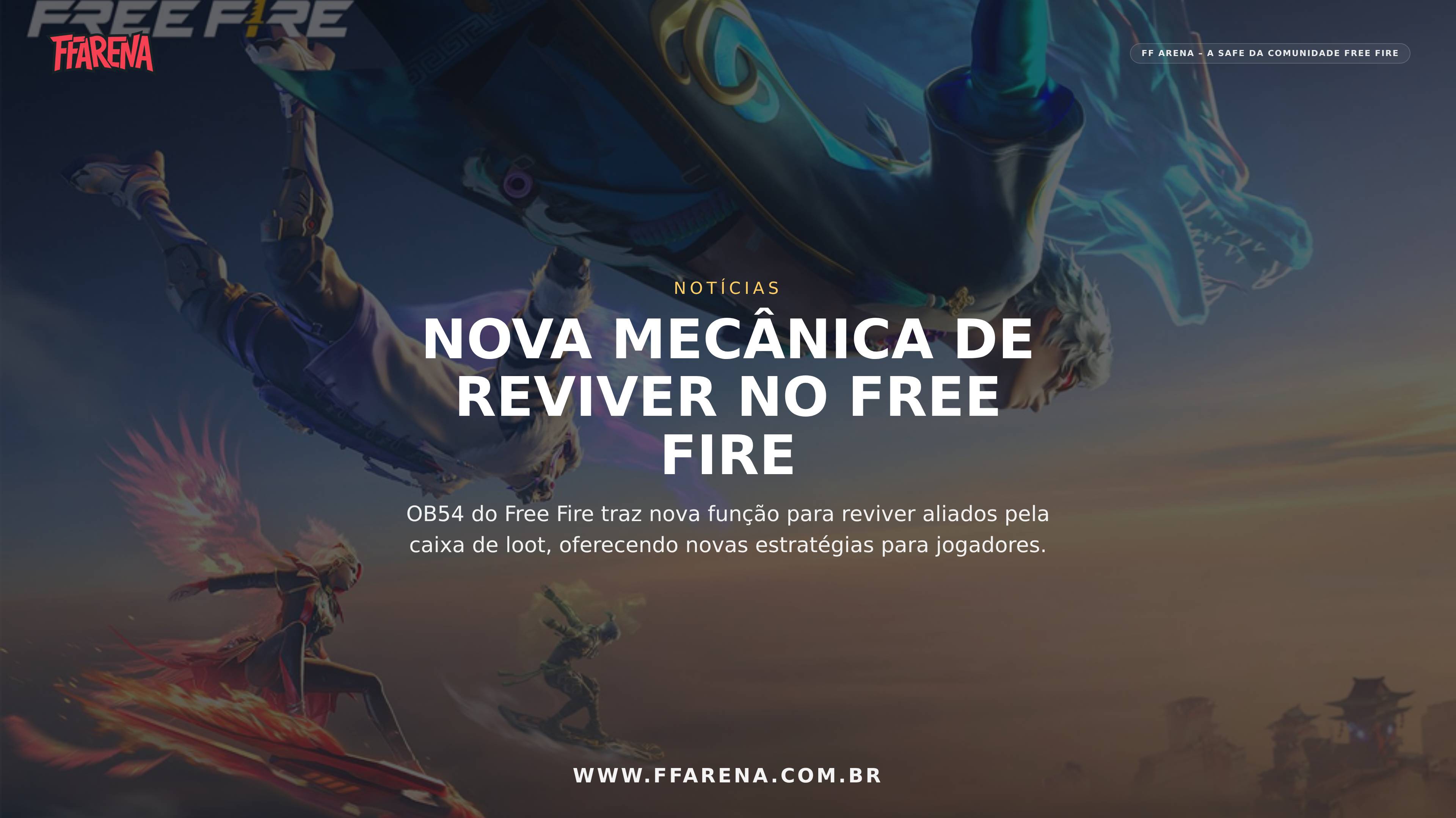 Free Fire OB54 irá introduzir nova mecânica para reviver aliados através da caixa de loot