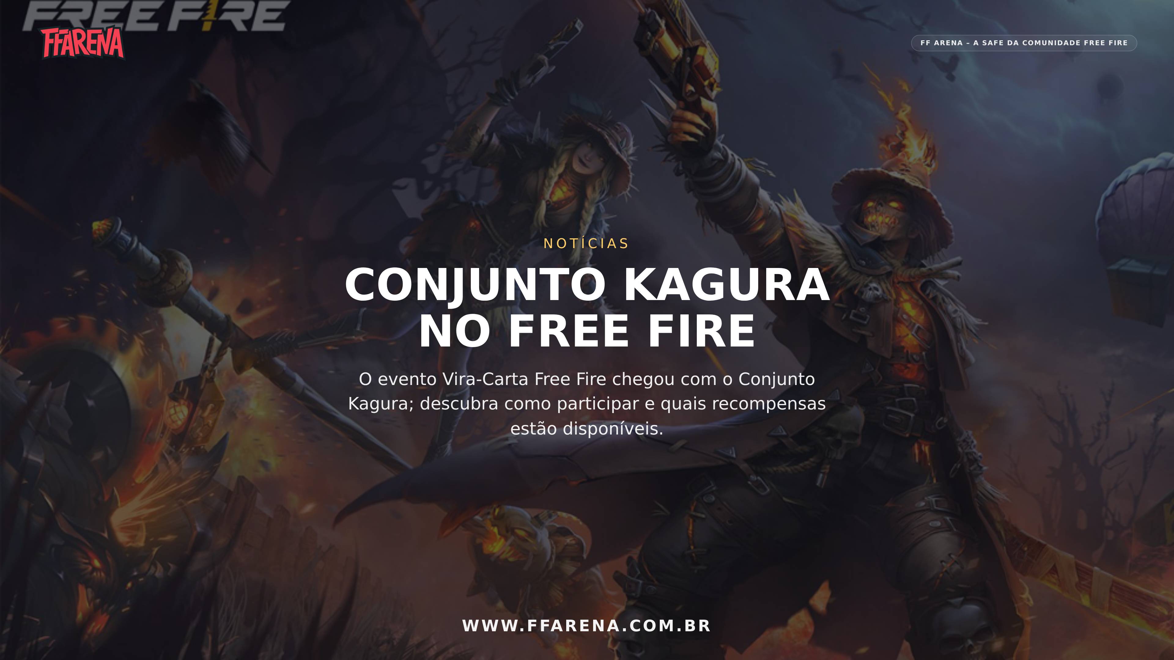 Conjunto Kagura chega ao Vira-Carta Free Fire: saiba como conseguir