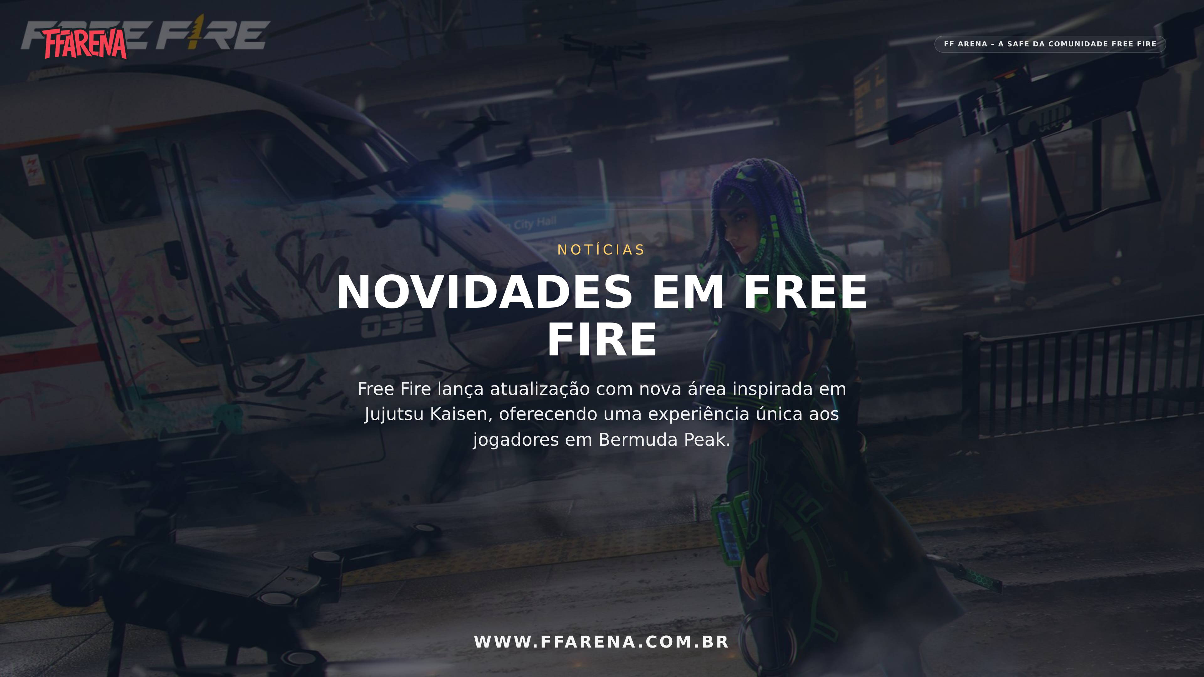 Novo Ambiente Inspirado em Jujutsu Kaisen Chega ao Free Fire