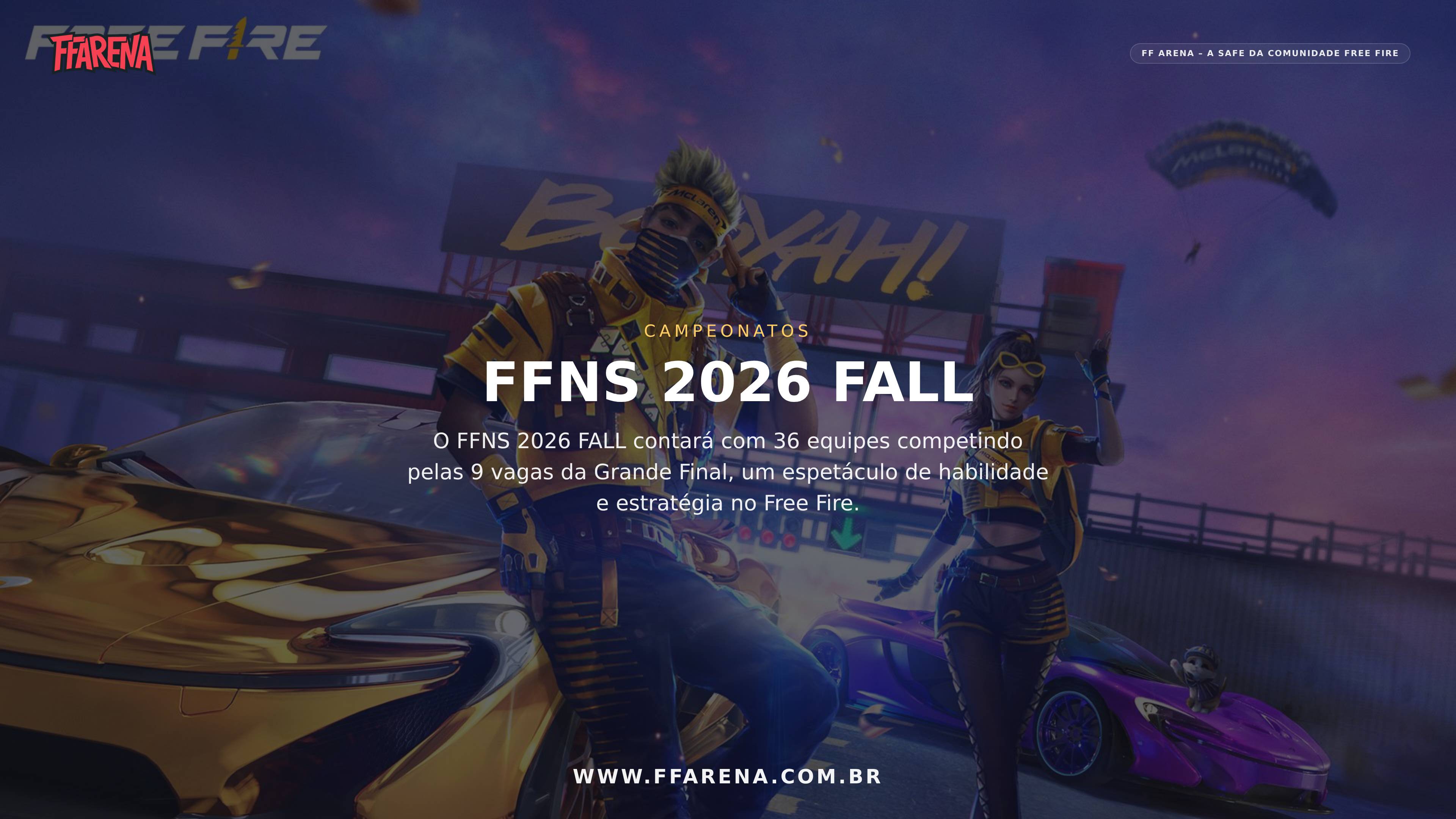 FFNS 2026 FALL: 36 Times Compitem Para 9 Vagas na Grande Final