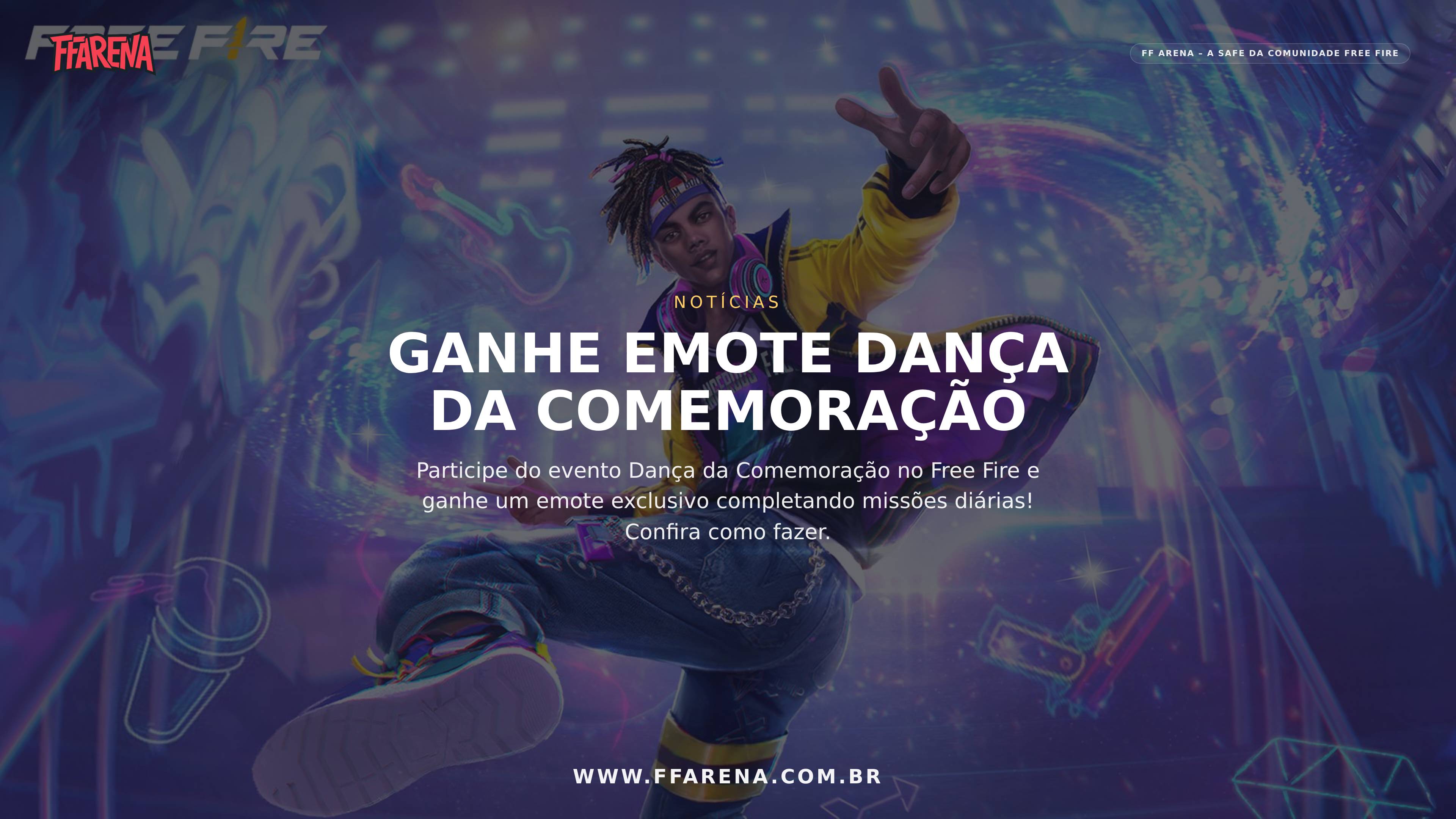 Como Ganhar Emote no Evento Dança da Comemoração do Free Fire