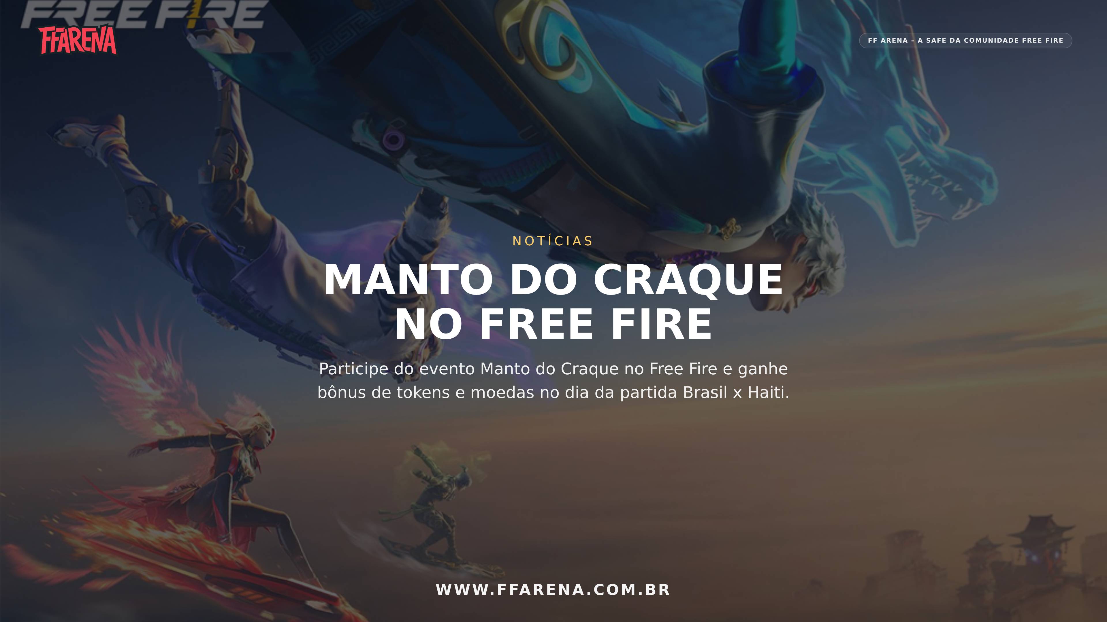 Free Fire lança Manto do Craque em evento especial durante a Copa