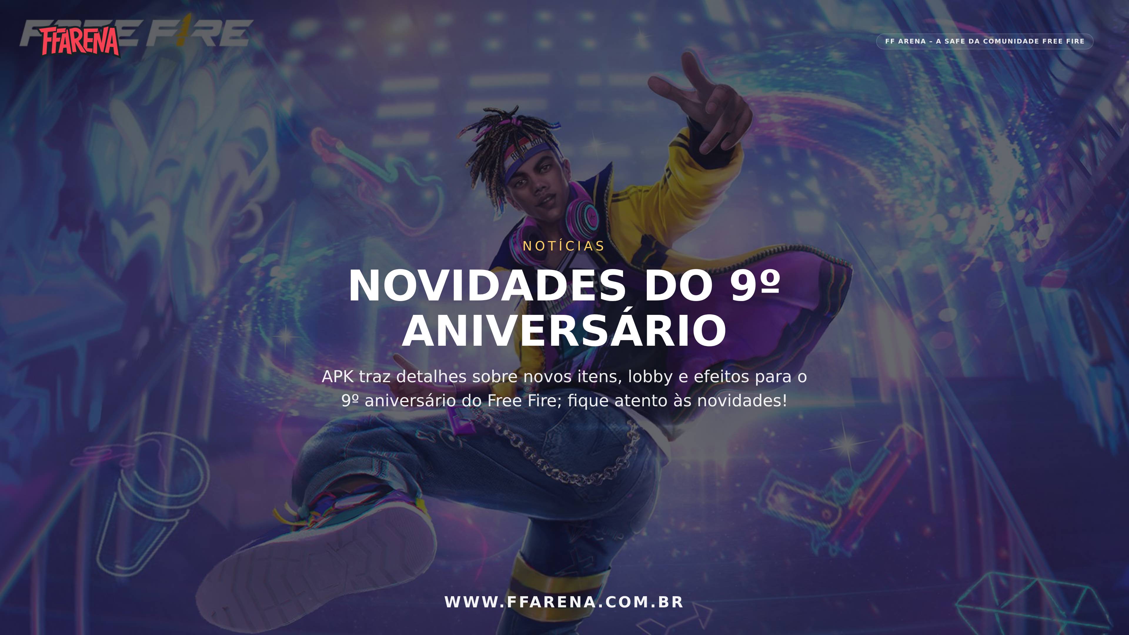 Itens do 9º aniversário do Free Fire foram revelados no APK