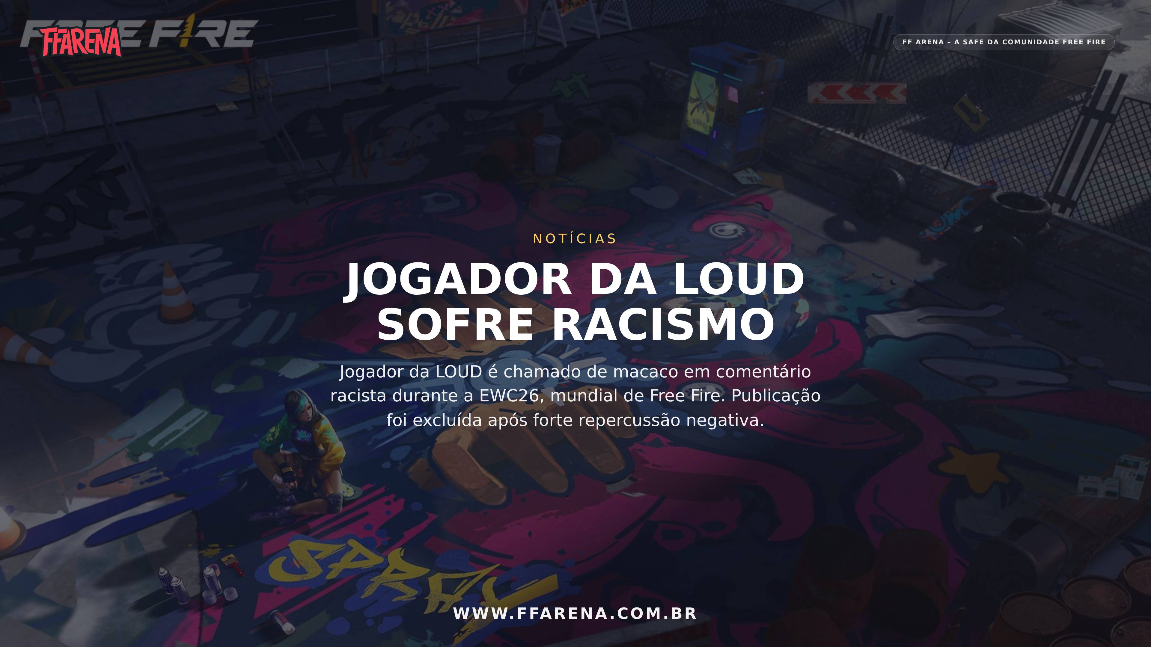 Jogador da LOUD é alvo de racismo durante o Mundial de Free Fire