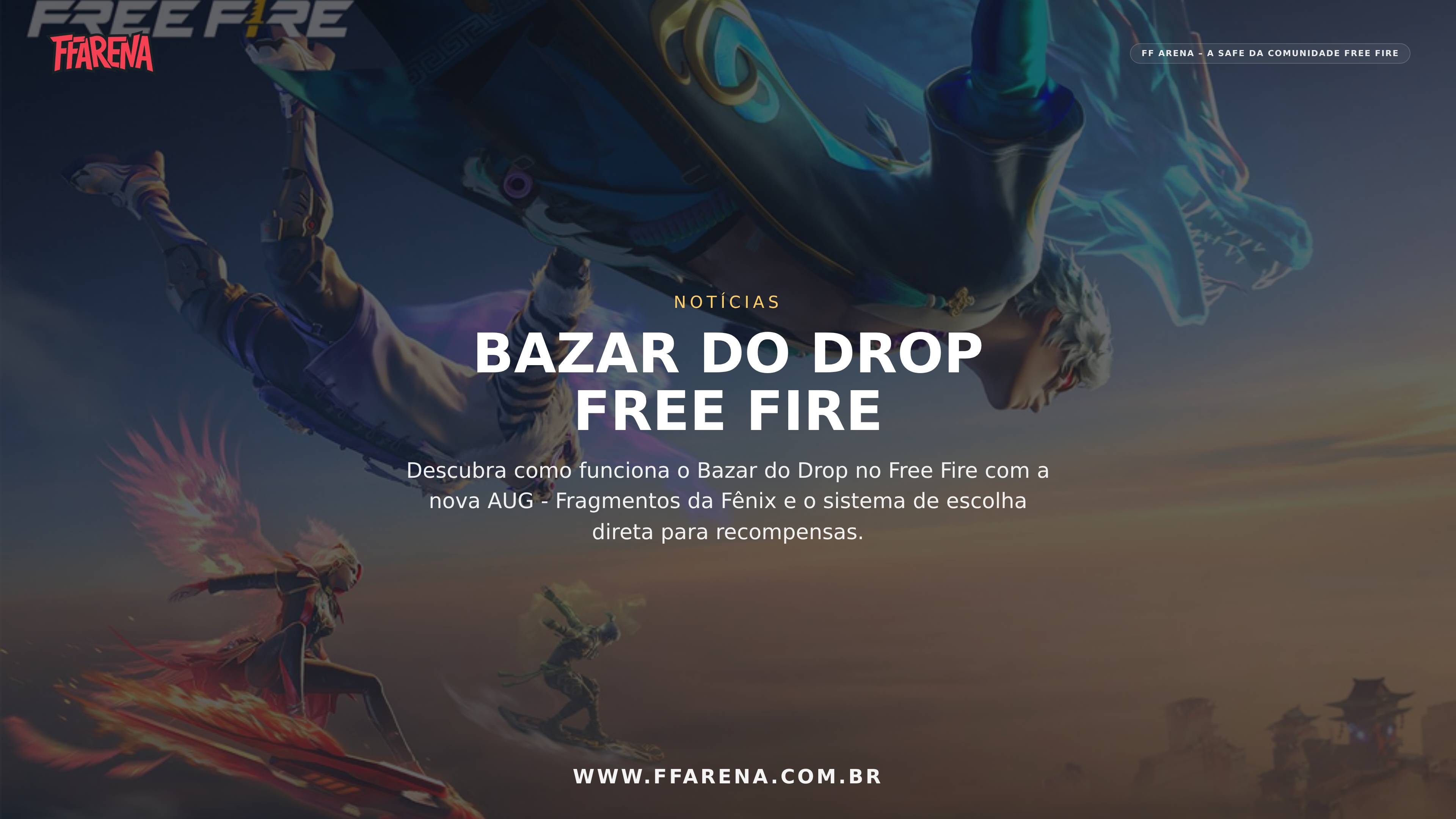Bazar do Drop Free Fire traz a AUG – Fragmentos da Fênix