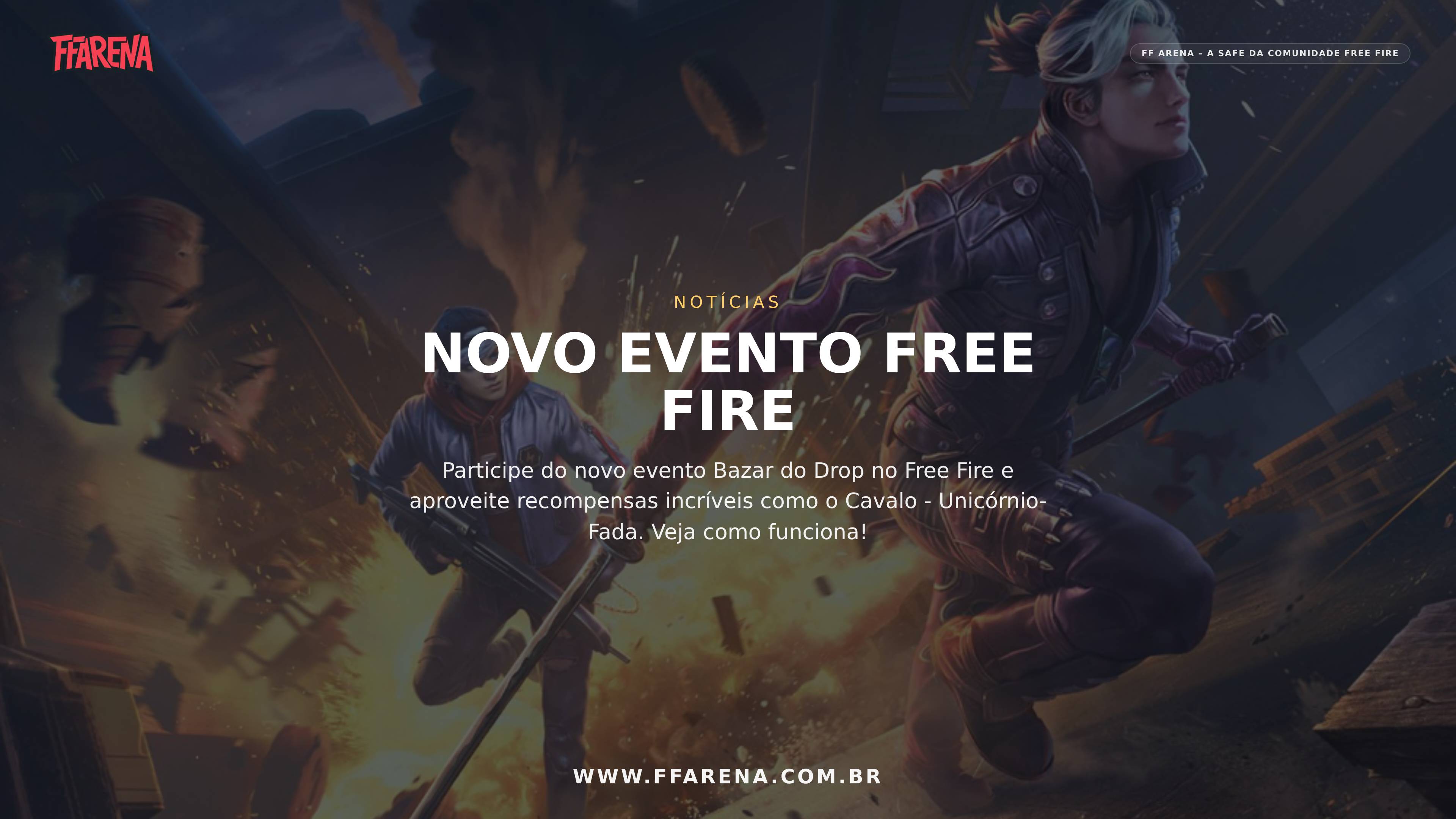 Free Fire lança evento Bazar do Drop com Cavalo – Unicórnio-Fada