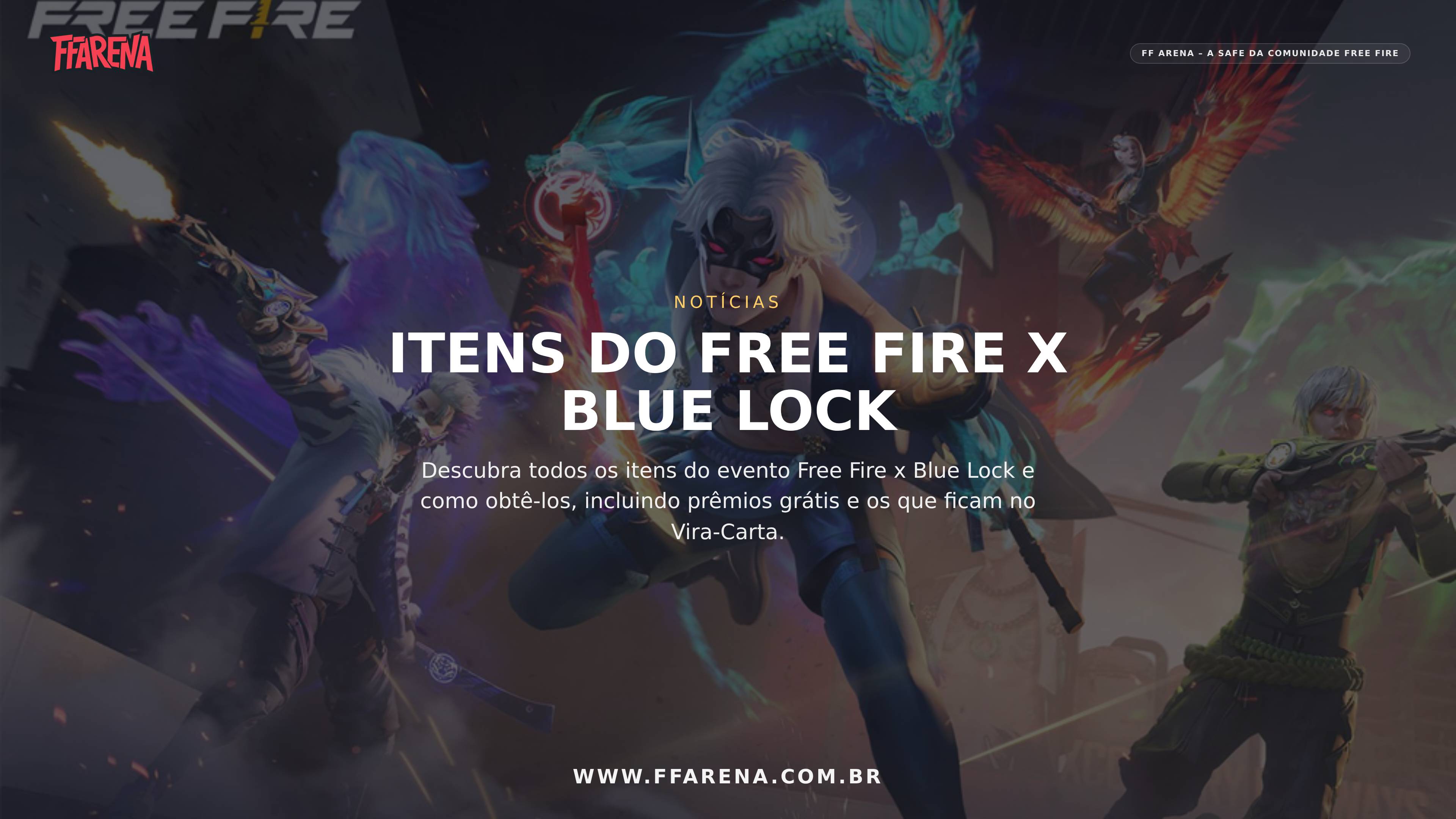 Free Fire x Blue Lock: todos os itens e como pegar