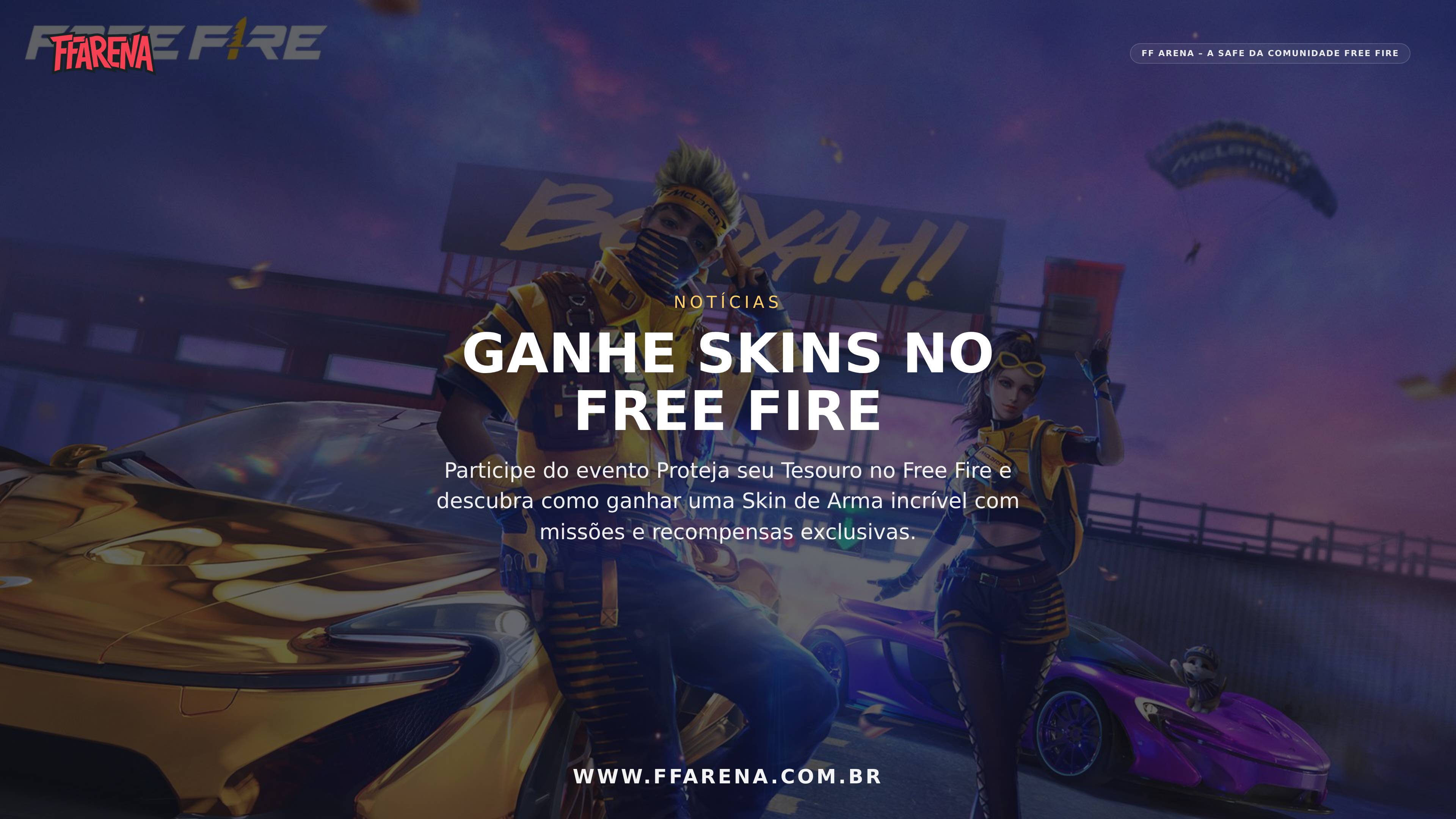 Free Fire: Como Ganhar Skin de Arma no Evento Proteja seu Tesouro