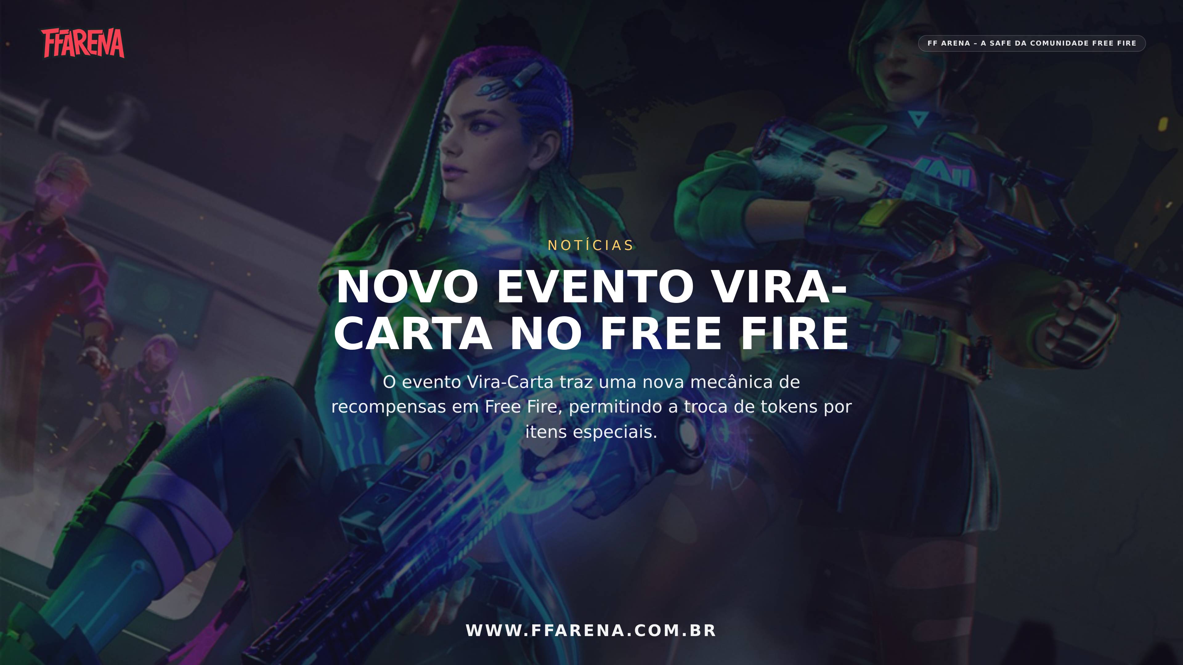 Novo evento Vira-Carta no Free Fire: Chute da Vitória