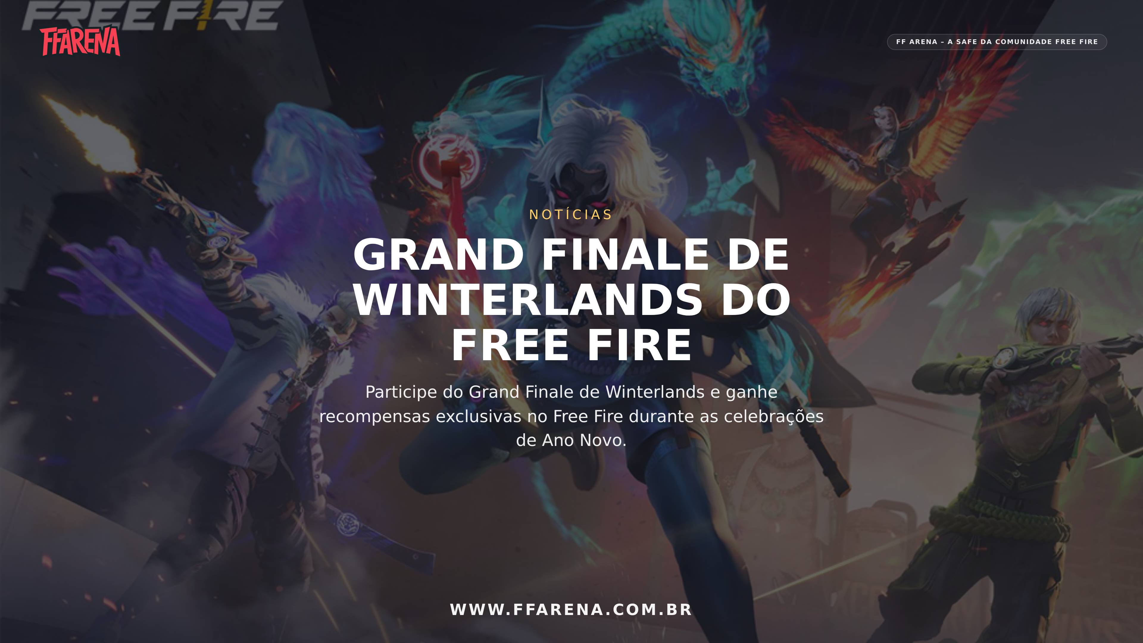Grand Finale de Winterlands do Free Fire Celebra o Ano Novo com Recompensa Exclusiva de Moto