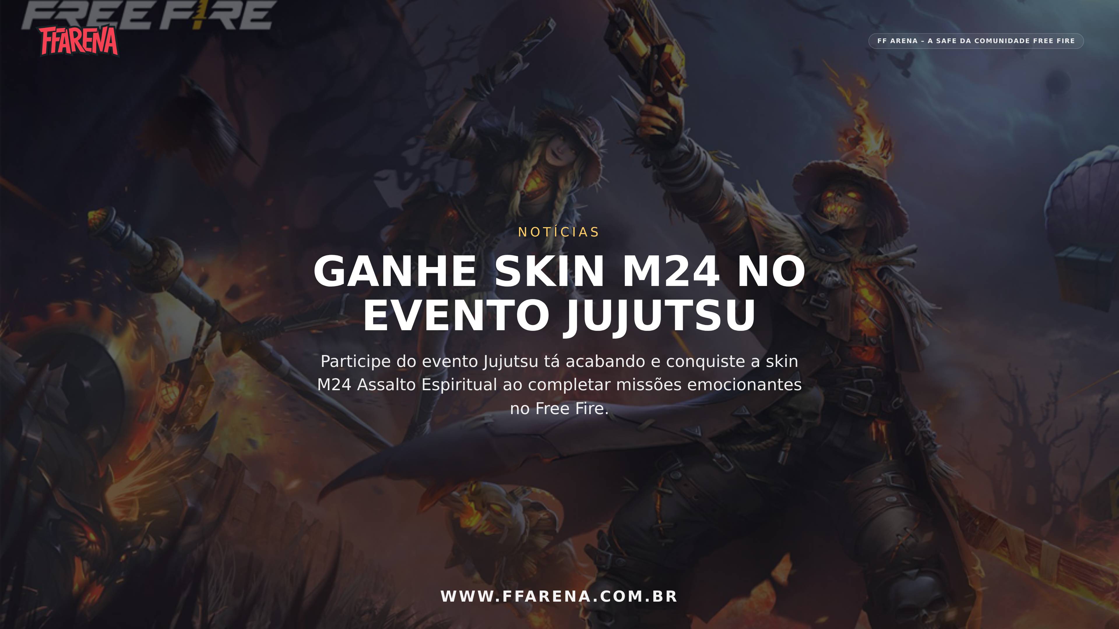 Free Fire: Ganhe a Skin M24 no Evento Jujutsu