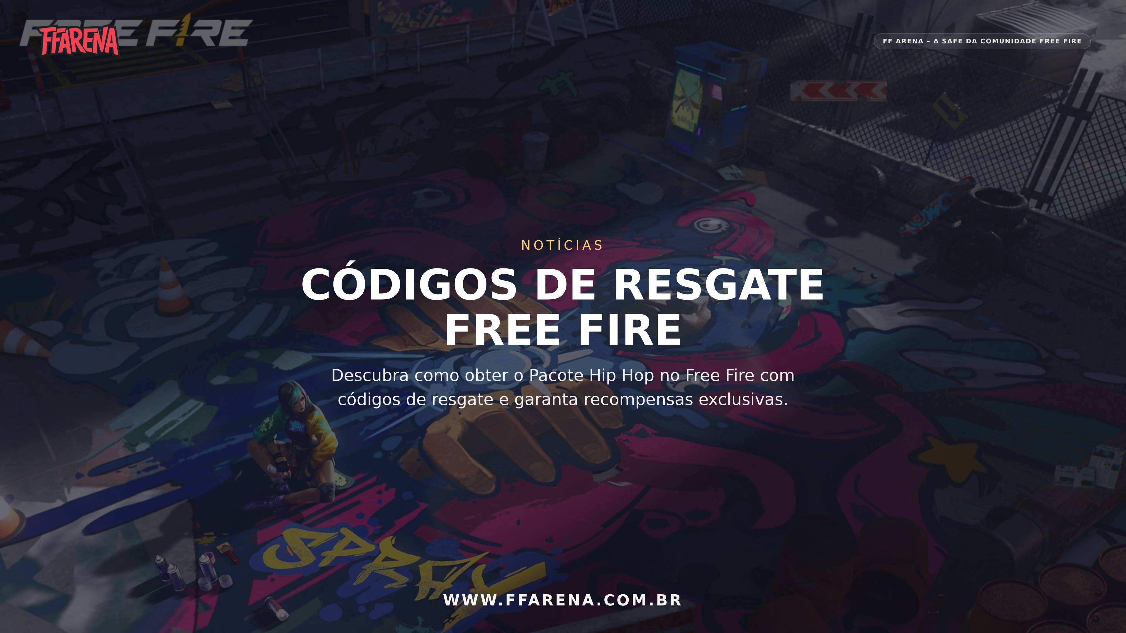Códigos de Resgate para o Pacote Hip Hop do Free Fire