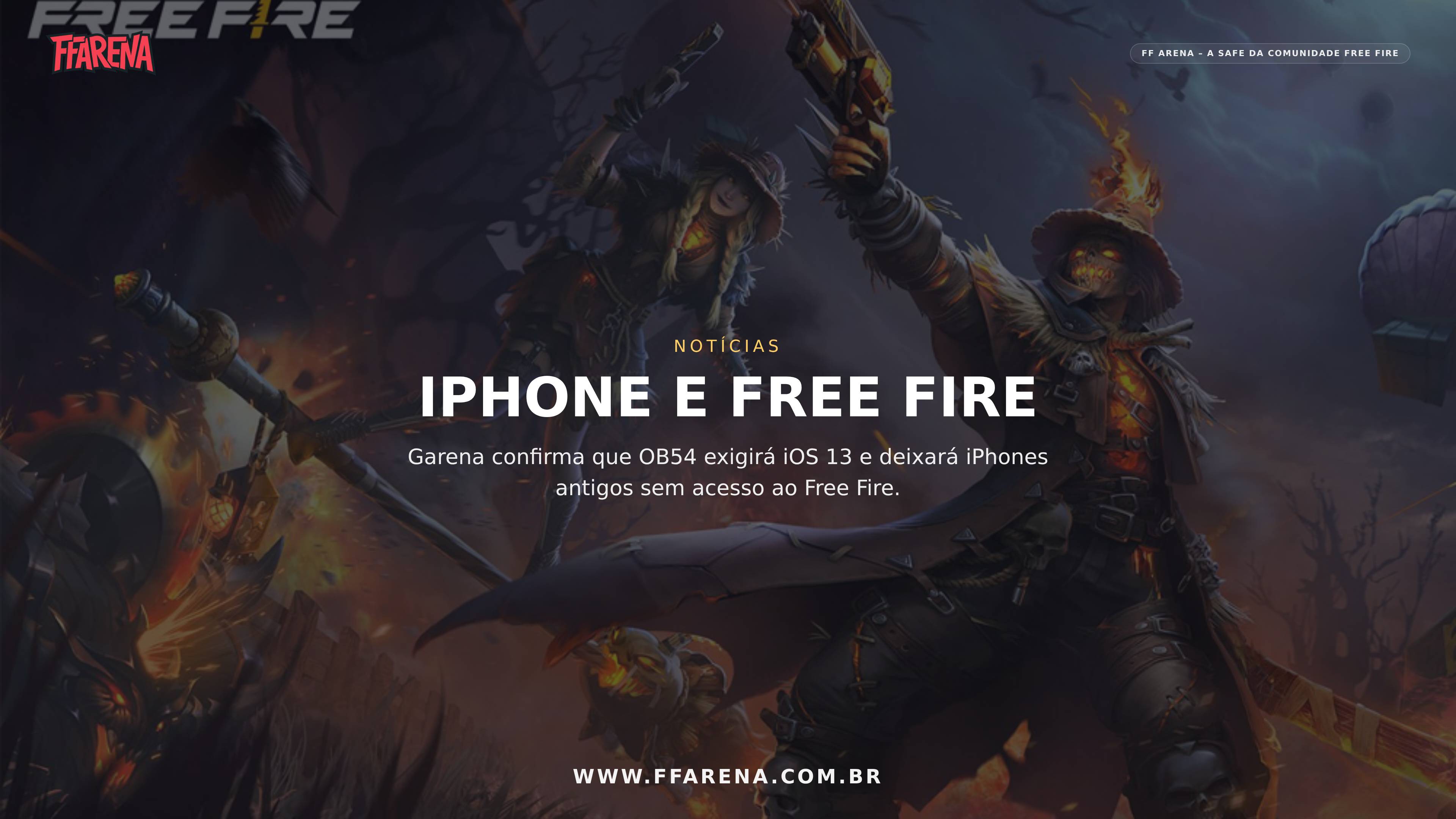 iPhone antigo pode parar de abrir o Free Fire na atualização OB54