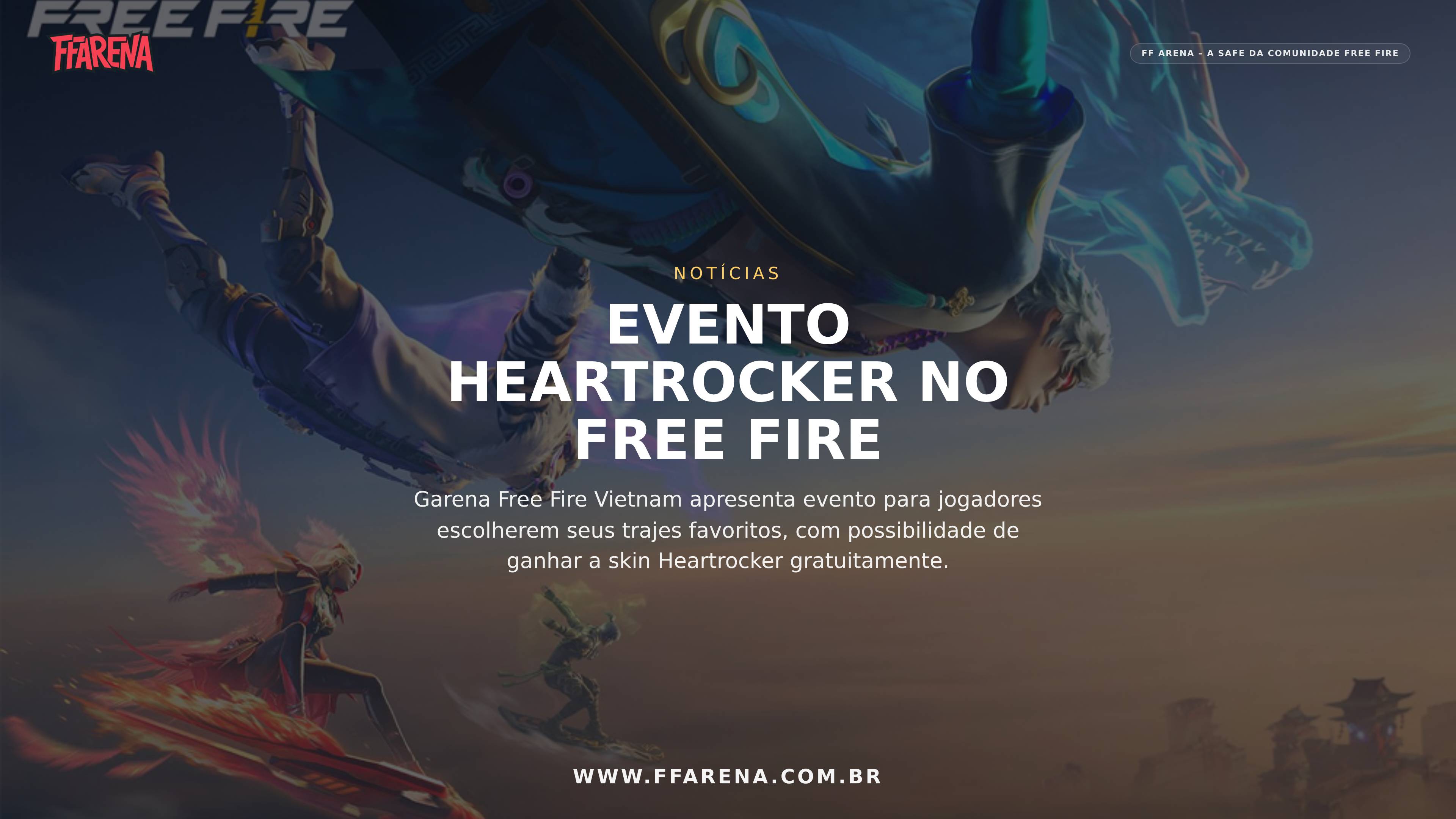 Free Fire Vietnam Lança Evento para Escolher o Melhor Traje